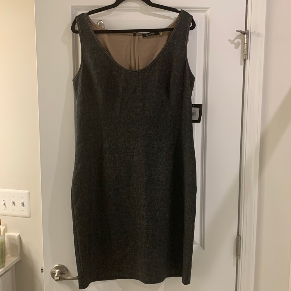 Stylish but simple Ellen Tracy, straight dress. Size 16